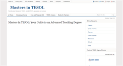 Desktop Screenshot of masters-in-tesol.com