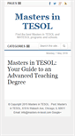 Mobile Screenshot of masters-in-tesol.com