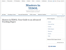 Tablet Screenshot of masters-in-tesol.com